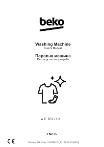 Manual BEKO WTE 8511 X0 Washing Machine