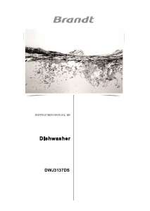 Manual Brandt DWJ3137DS Dishwasher