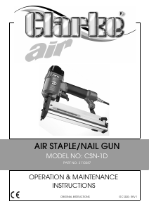 Handleiding Clarke CSN 1D Spijkerpistool
