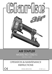 Manual Clarke CSG 1C Tacker