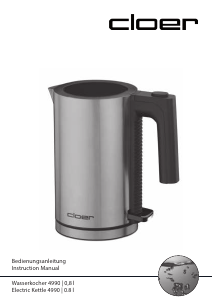 Manuale Cloer 4990 Bollitore