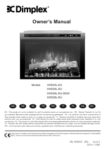 Manual de uso Dimplex XHD26L-EU-500H Chimenea electrica