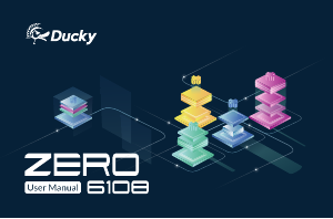 Käyttöohje Ducky DKZE2408ST3 Zero 6108 Näppäimistö