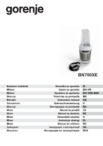 Bedienungsanleitung Gorenje BN700XG Standmixer