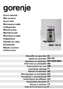 Használati útmutató Gorenje SMK150E Kávédaráló