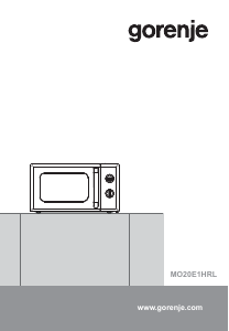 Руководство Gorenje MO20E1HRL Микроволновая печь