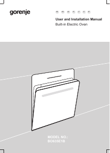 Manual Gorenje BO635E1B Oven