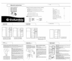 Manual de uso Columbia HTF 2334 Frigorífico combinado
