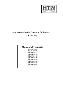 Manual de uso HTW HTWC012I Aire acondicionado
