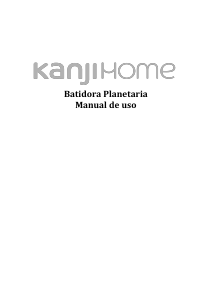 Manual de uso Kanji KJH-BL0800LA02 Batidora de pie