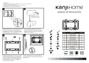 Manual Kanji KJH-WMFI42 Wall Mount
