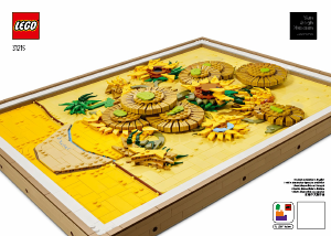 Manual Lego set 31215 Art Vincent van Gogh – Floarea soarelui