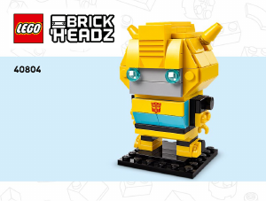 Bedienungsanleitung Lego set 40804 Brickheadz Bumblebee Mech & Fahrzeug
