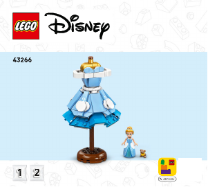 Bedienungsanleitung Lego set 43266 Disney Cinderellas Kleid