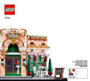 Brugsanvisning Lego set 10362 Icons Fransk café