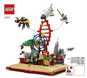 Rokasgrāmata Lego set 21355 Ideas STEM zinātņu attīstība