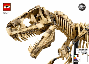 Manual Lego set 76968 Jurassic World Fosile de dinozaur: Tyrannosaurus rex