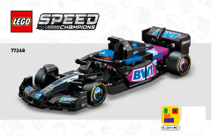Manual Lego set 77248 Speed Champions Mașina de curse BWT Alpine F1 Team A524