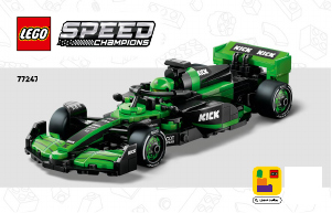 Manual Lego set 77247 Speed Champions Mașina de curse KICK Sauber F1 Team C44