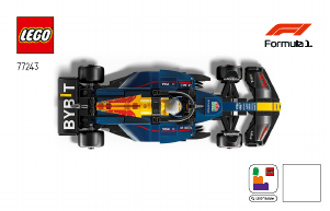 説明書 レゴ set 77243 スピードチャンピオン Oracle Red Bull Racing RB20 F1 レースカー