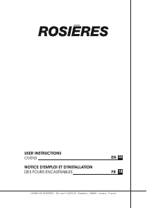 Handleiding Rosières RFKD59PN Oven