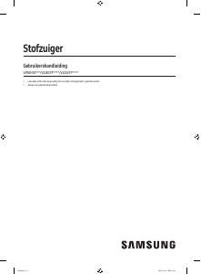 Handleiding Samsung VS90F40DEK Stofzuiger