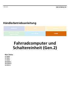 Bedienungsanleitung Shimano SC-EN600-L Fahrradcomputer