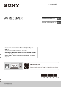 Manual de uso Sony XAV-9000ES Radio para coche