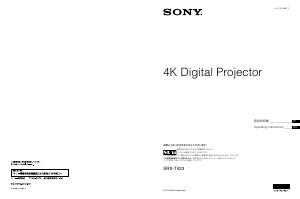 Handleiding Sony SRX-T423 Beamer