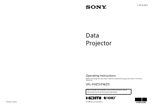 Handleiding Sony VPL-PHZ11 Beamer
