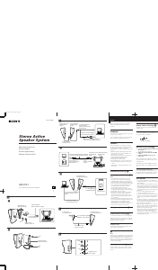 Handleiding Sony SRS-PC51 Luidspreker