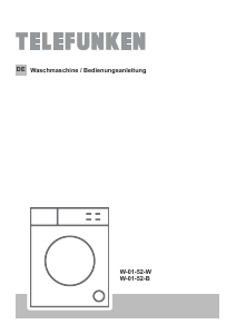 Bedienungsanleitung Telefunken W-01-52-B Waschmaschine