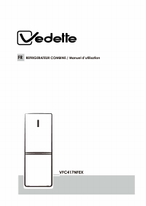 Manual Vedette VFC417NFEX Fridge-Freezer