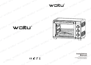 Bedienungsanleitung Woltu 1600W Backofen