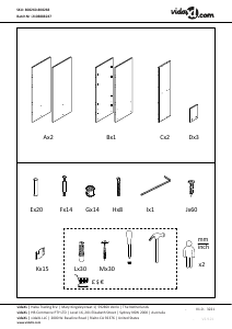 Manual vidaXL 808265 Poliţă