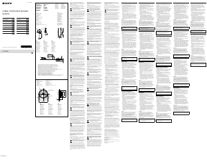 Manuale Sony XS-162GS Altoparlante per auto