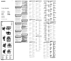 Manual Sony XS-GTF1638 Coluna auto