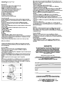 Manual de uso Kanji KJH-BL0600LA01-R Batidora