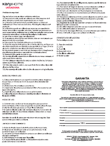Manual de uso Kanji KJHBL0800LA01 Batidora