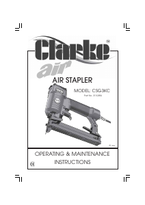 Manual Clarke CSG 3KC Tacker