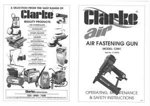 Handleiding Clarke CSN 1 Spijkerpistool
