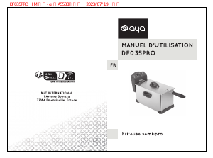 Manual AYA DF-035 PRO Deep Fryer