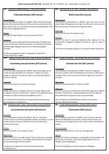 Manuale All Lemon BL Antifurto bici
