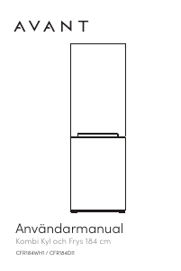 Bruksanvisning Avant CFR184WH1 Kyl-frys