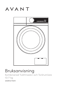 Bruksanvisning Avant WDR10/7WH1 Kombinerad tvätt-tork