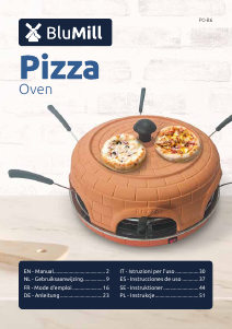 Manual de uso BluMill PO-B6 Horno para pizza