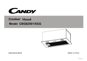Manual Candy CBG6250/1XGG Exaustor
