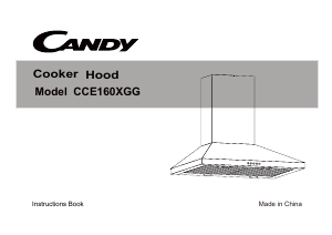 Manuál Candy CCE160XGG Odsavač par