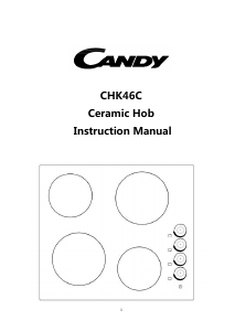 Manual Candy CHK46C Hob