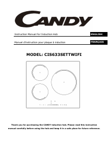 Mode d’emploi Candy CIS633SETTWIFI Table de cuisson